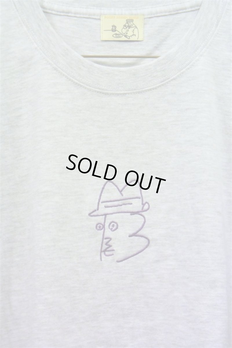 画像2: BOOZE　ニューロゴ紫刺繍Tシャツ　アートワーク中村穣二 (2)