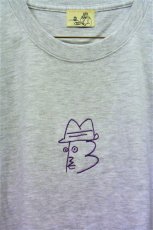 画像2: BOOZE　ニューロゴ紫刺繍Tシャツ　アートワーク中村穣二 (2)