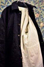 画像5: BOOZE  Raglan Half Coat(2度染めデニムミドル丈ステンカラーコート)衿微調整版 (5)