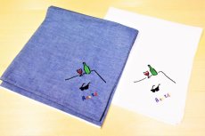 画像1: BOOZE DESIGN WORKS Handkerchief(刺繍ハンカチ) (1)