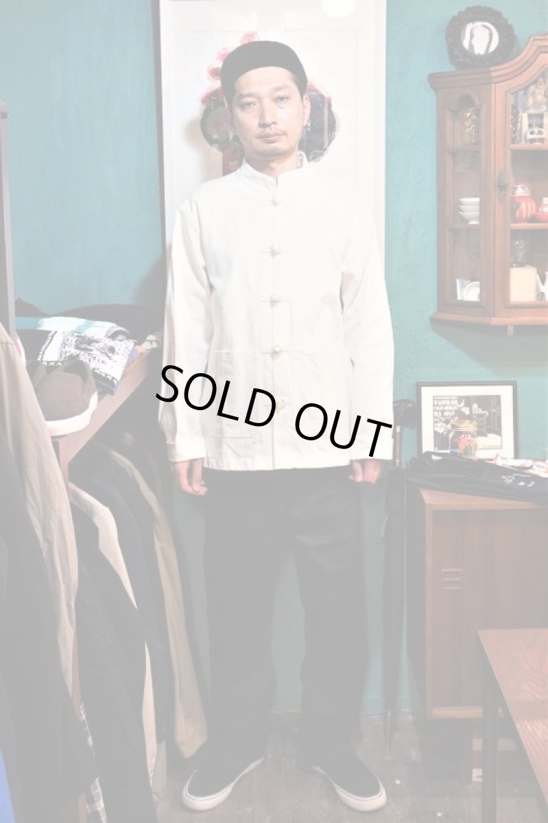 画像5: BOOZE Kung fu Jacket(ホワイトデニムカンフージャケット) (5)