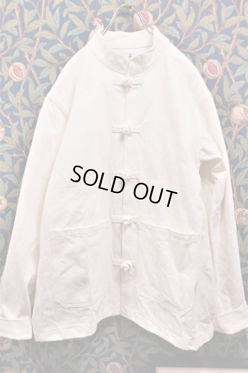 画像2: BOOZE Kung fu Jacket(ホワイトデニムカンフージャケット) (2)