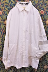 画像2: BOOZE Pocket Shirt(シャトル織機ホワイトオックスフォードシャツXXLあり)　 (2)