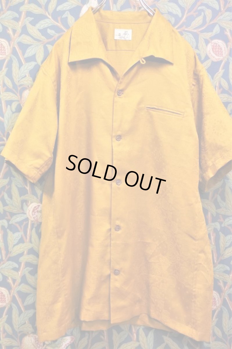 画像2: BOOZE  Open Collar Shirt(ジャガード織柄開襟シャツ) (2)