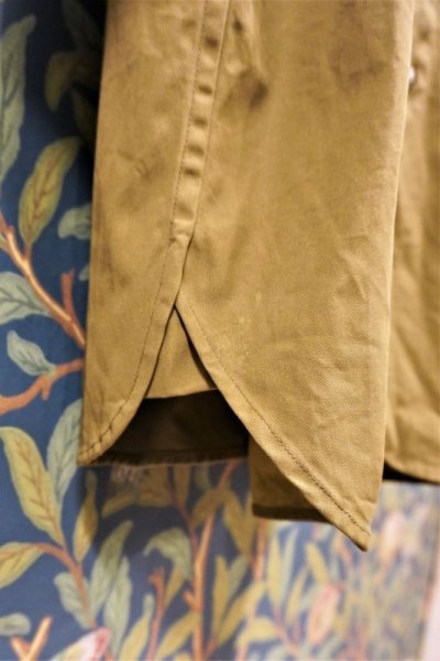 画像1: BOOZE  Round Neck Linen Shirt(飾り無しベースボールシャツ)生地訳アリ品