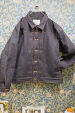 画像2: BOOZE Denim Tuck jacket(タックデニムジャケットワイド版ショート丈) (2)