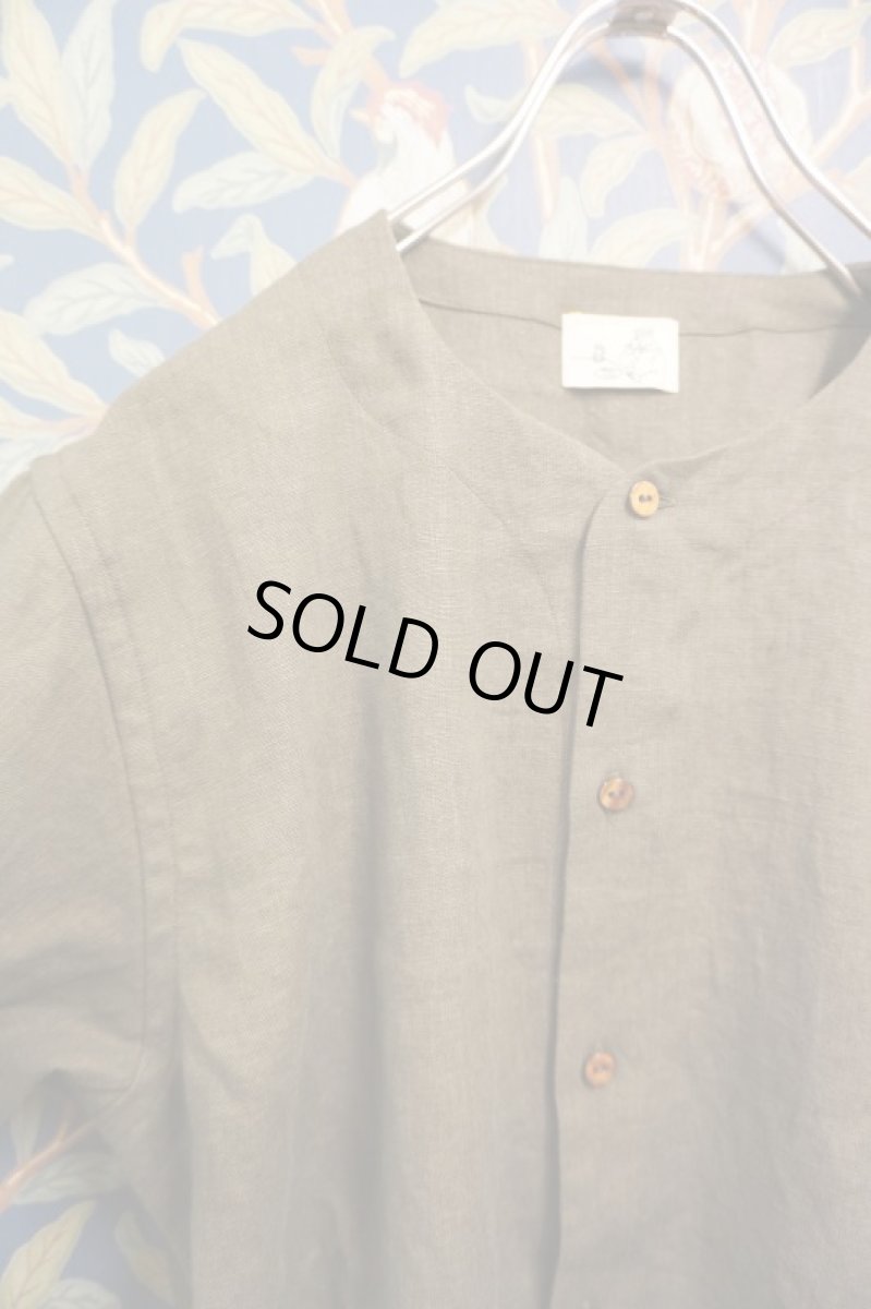 画像3: BOOZE  Round Neck Linen Shirt(飾り無しベースボールシャツ)残り(42)Mのみ (3)