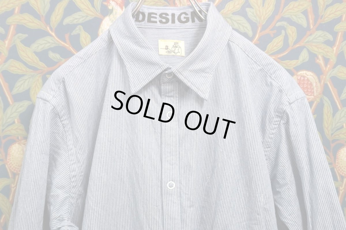 画像1: BOOZE Pocket Shirt(ストライプポケットシャツ)残りXLのみ (1)