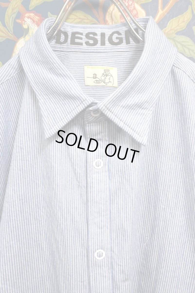 画像2: BOOZE Pocket Shirt(ストライプポケットシャツ)残りXLのみ (2)