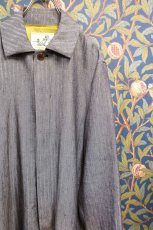 画像6: BOOZE Half Coat Gabardine(ヘリンボーン比翼ミドル丈　生地HOLLAND&SHERRY) (6)