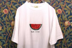 画像1: BOOZE スイカ刺繍Tシャツ(アートワーク中村穣二) (1)