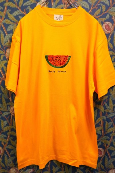 画像1: BOOZE スイカ刺繍Tシャツ(アートワーク中村穣二)