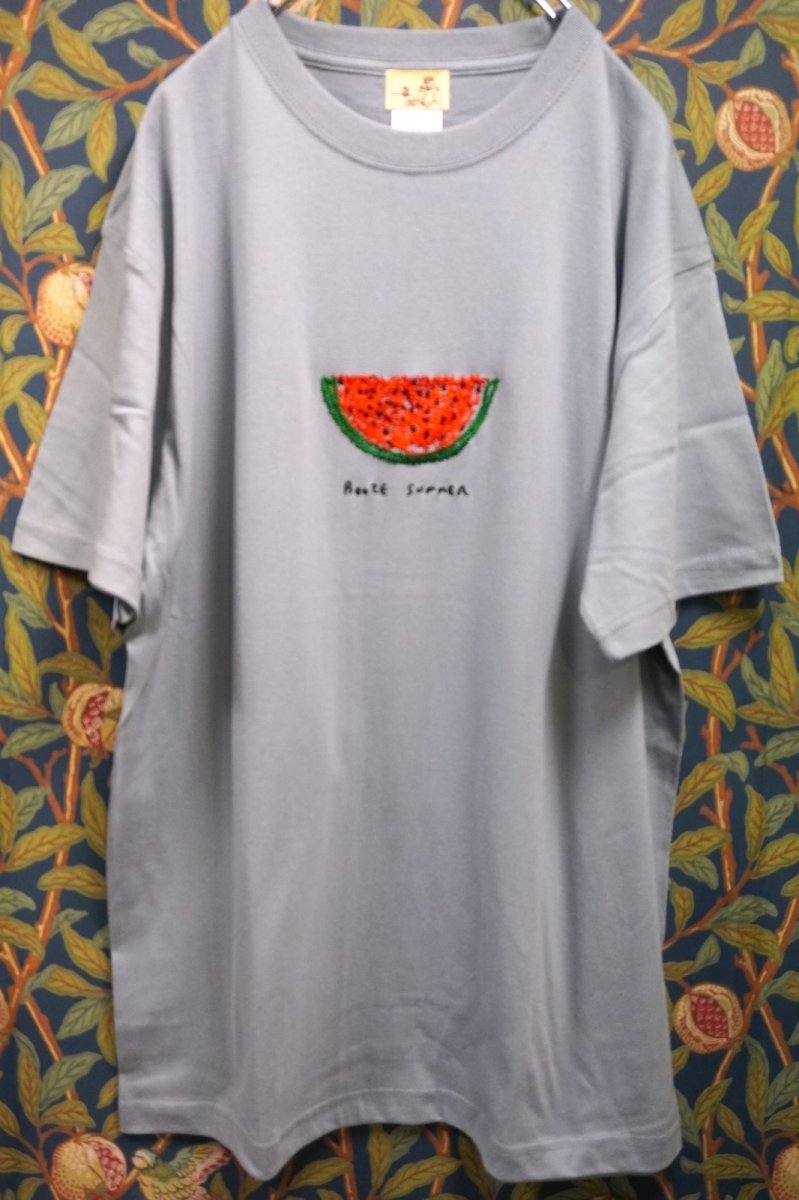 画像2: BOOZE スイカ刺繍Tシャツ(アートワーク中村穣二) (2)