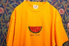 画像1: BOOZE スイカ刺繍Tシャツ(アートワーク中村穣二) (1)