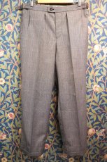 画像2: BOOZE DESIGN WORKS　1 tack Slacks(ウエストアジャスター仕様)イングランド製ミンク混　43インチまで (2)